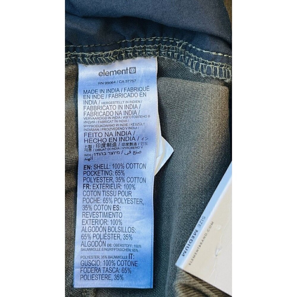 Element Cotton Utility Chillin Twill Cargo Pant Size M FNH ELYNP00106 - Picture 3 of 10